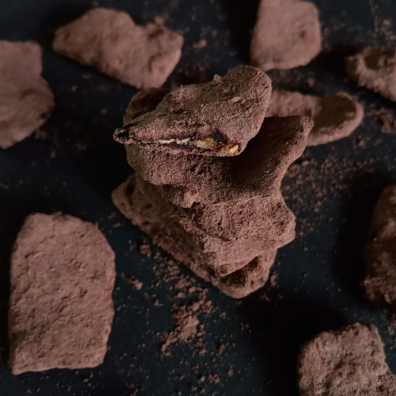 Pawchips - Close-up Keripik Cokelat Tempe